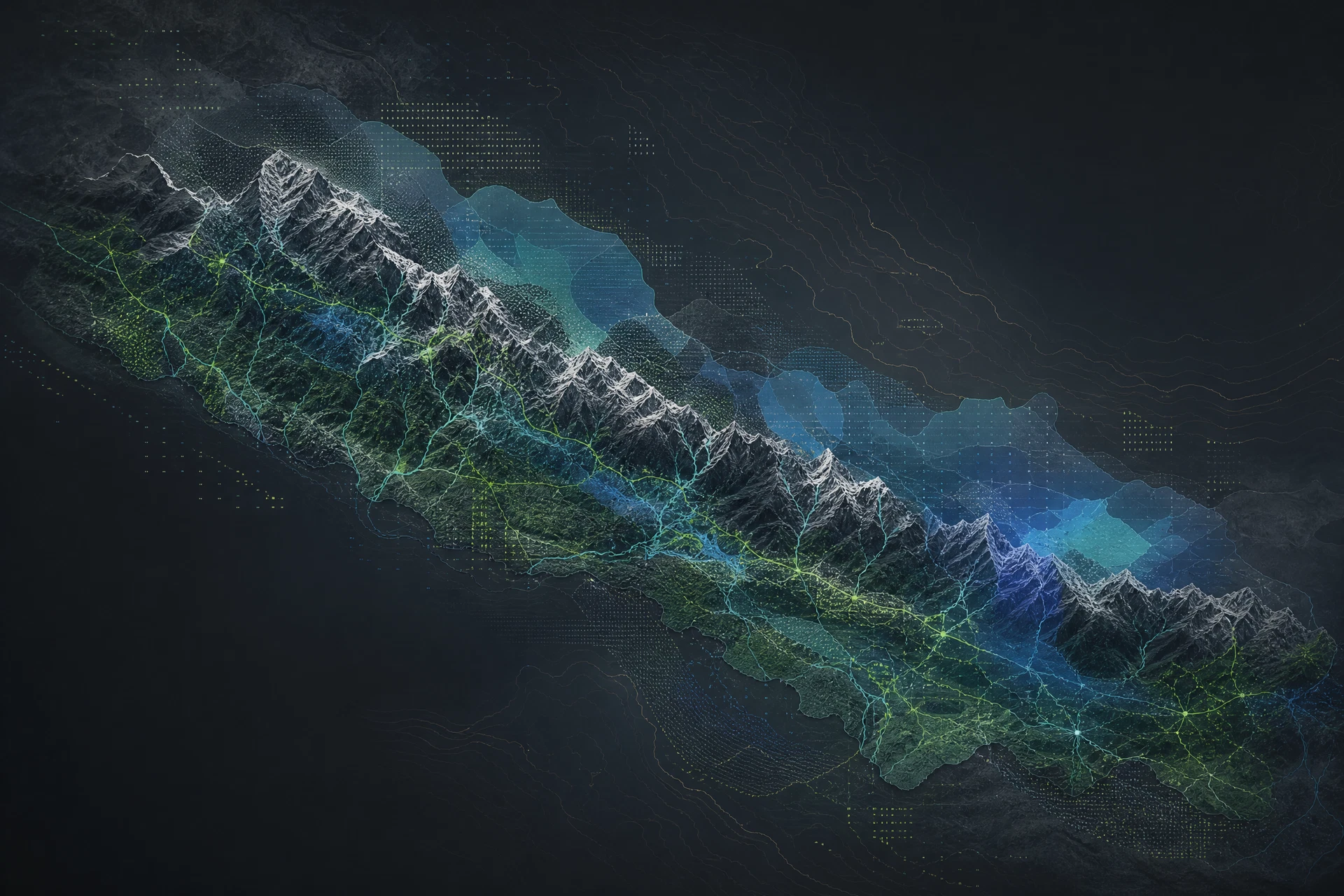 Satellite climate observation and spatial intelligence map