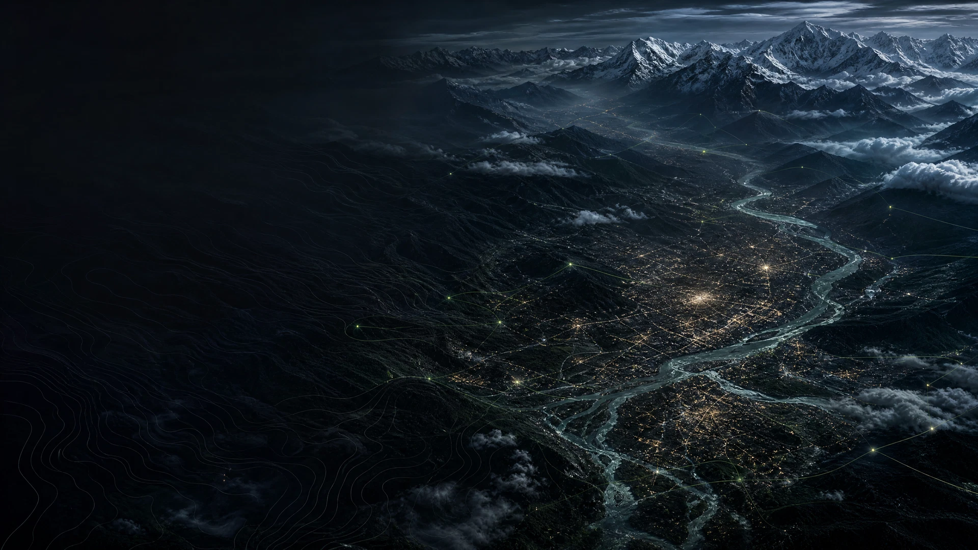 Cover photography for The Role of Satellite Intelligence in Himalayan Landscape Change